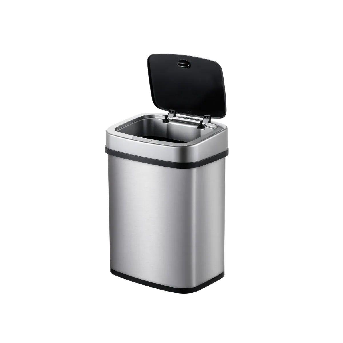 Basurero Automatico Papelera Inteligente Sensor 15 Lts Acero Inoxidable-4
