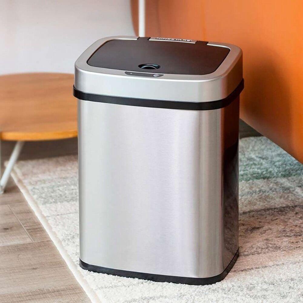 Basurero Automatico Papelera Inteligente Sensor 15 Lts Acero Inoxidable-5