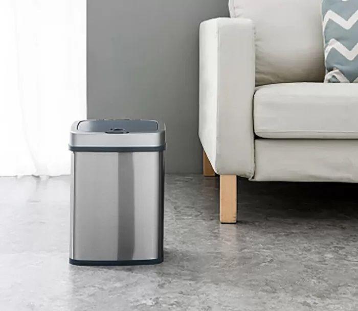 Basurero Automatico Papelera Inteligente Sensor 15 Lts Acero Inoxidable-6
