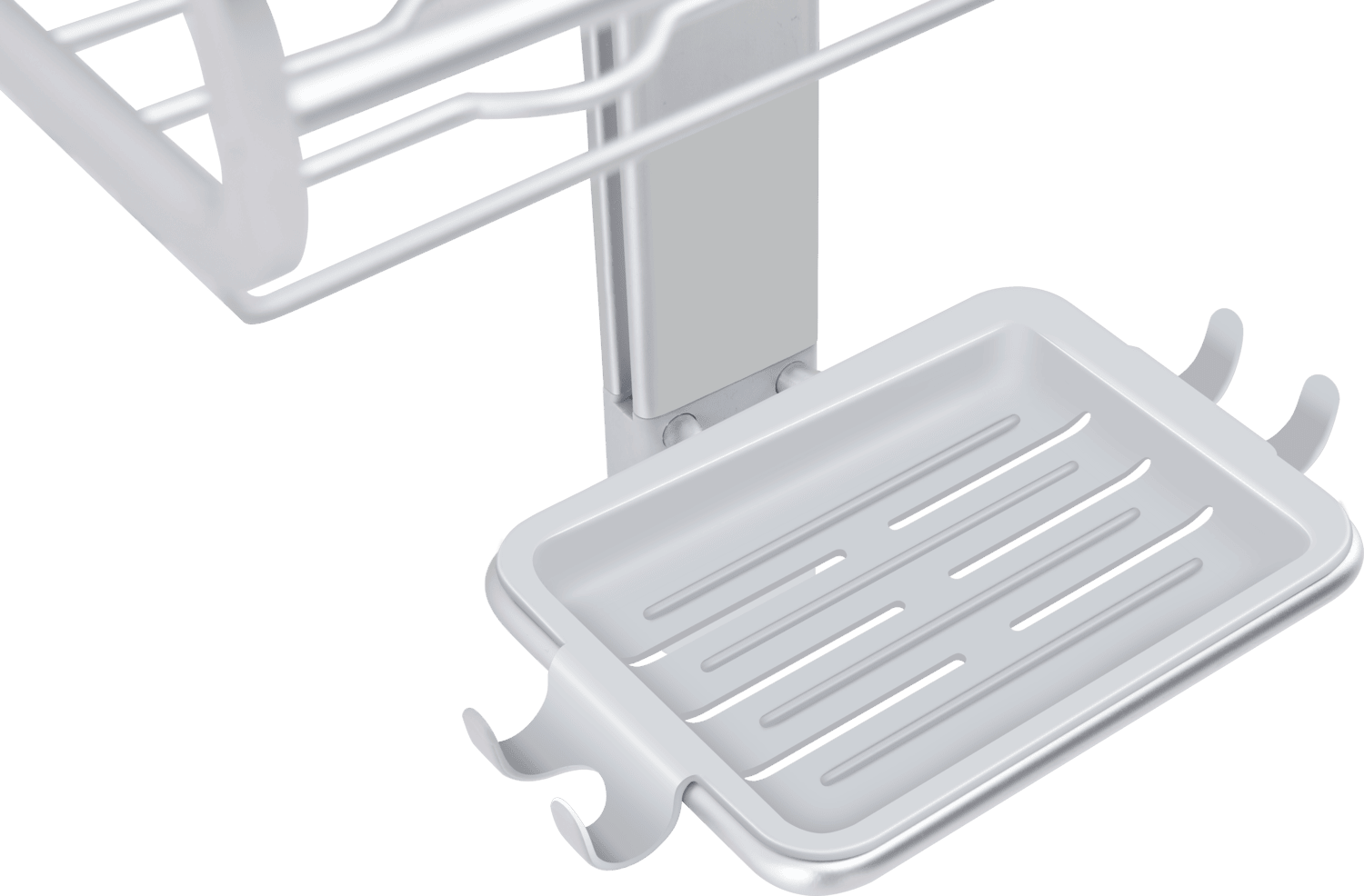 Organizador colgante de ducha aluminio inoxidable baño-6