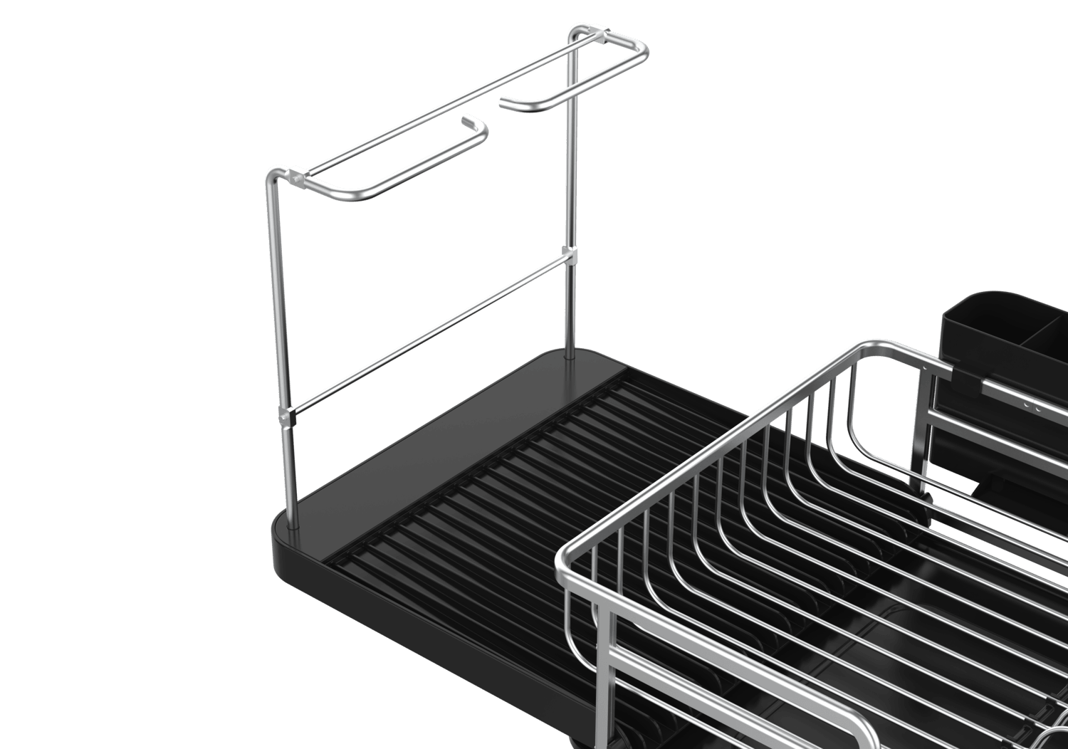 Secaplatos Escurridor de platos y cubiertos aluminio Inoxidable extensible-7