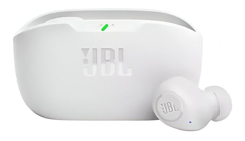 Audífonos In-ear Inalámbricos Jbl Wave Buds Blanco Con Luz Led-0