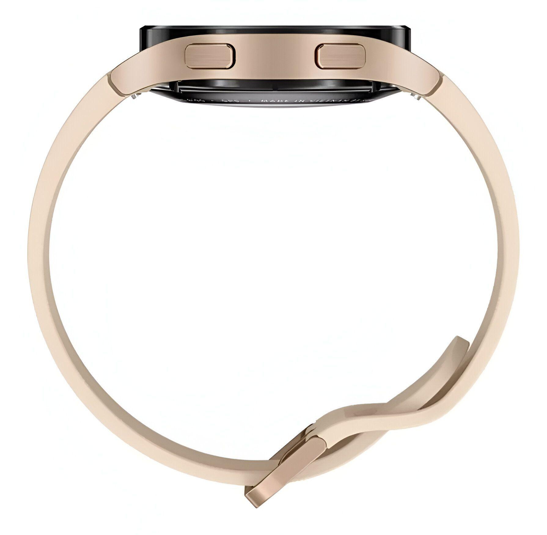 Samsung Galaxy Watch4 (bluetooth) 1.2 Caja 40mm De Aluminio Pink Gold, Malla Pink Gold De Fluoroelas-1