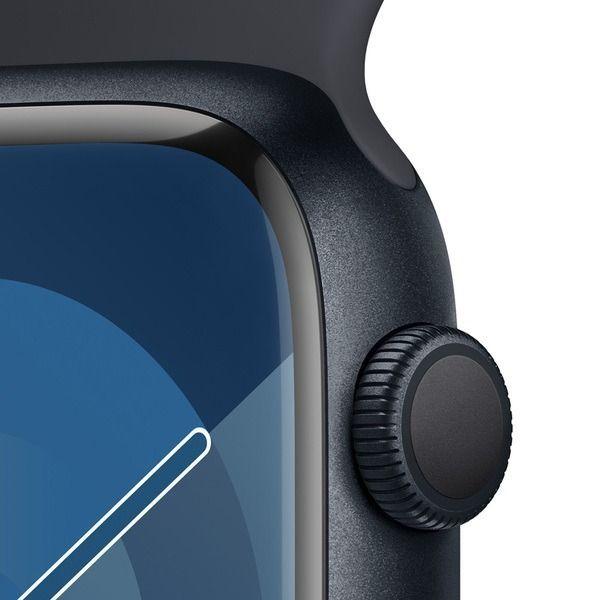 Apple Watch Series 9 GPS • Caja de aluminio color plata de 41 mm • Correa deportiva azul tormenta -2