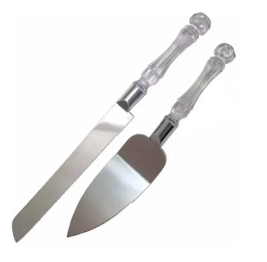 Set Cuchillo y Espátula para Torta -  Matrimonio -Repostería-0