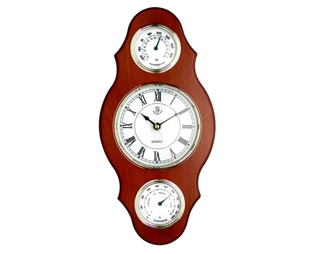 Reloj Madera Mural WP 203 W1 Higro-Termo-0