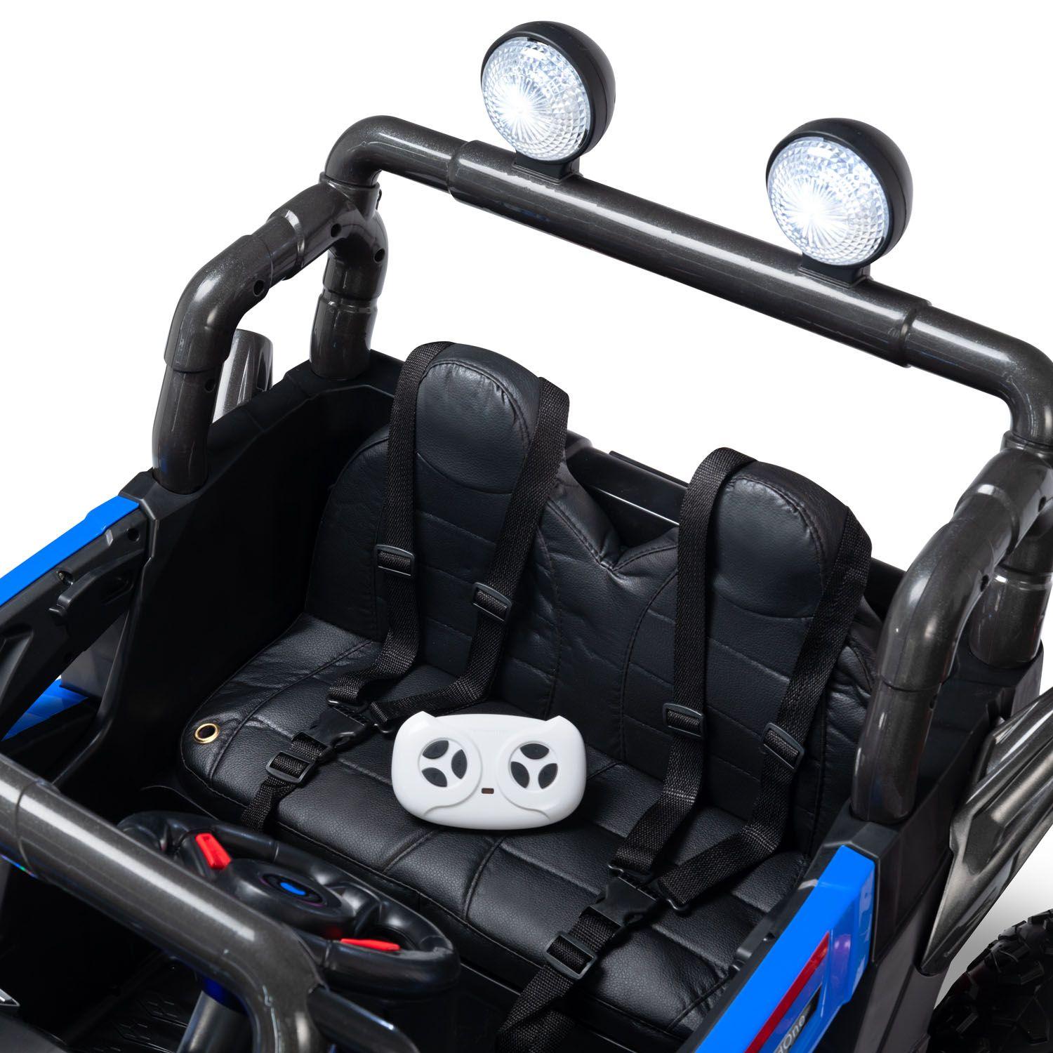 New Buggy XL Doble Asiento Ruedas De Goma Azul-4