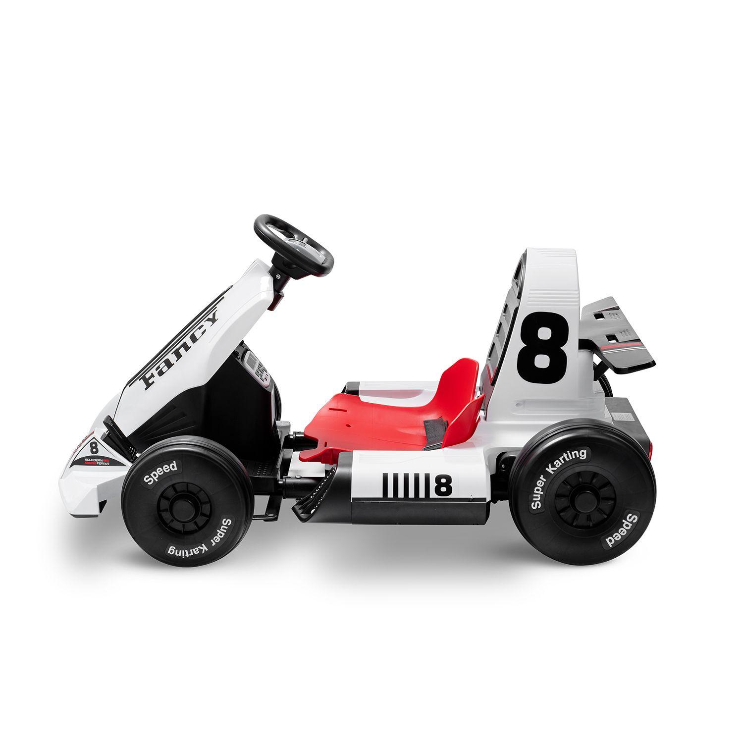 Karting Eléctrico Gokart Blanco-2