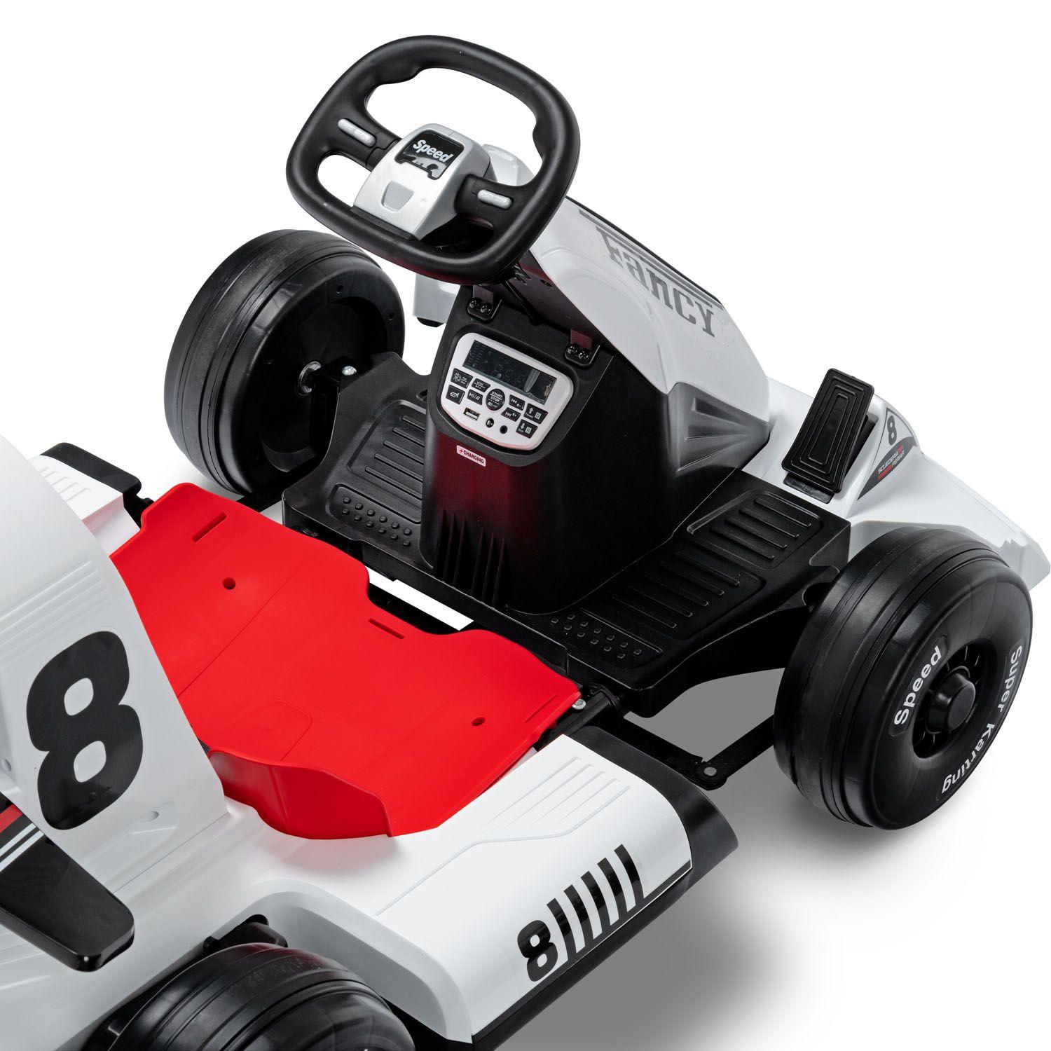 Karting Eléctrico Gokart Blanco-4