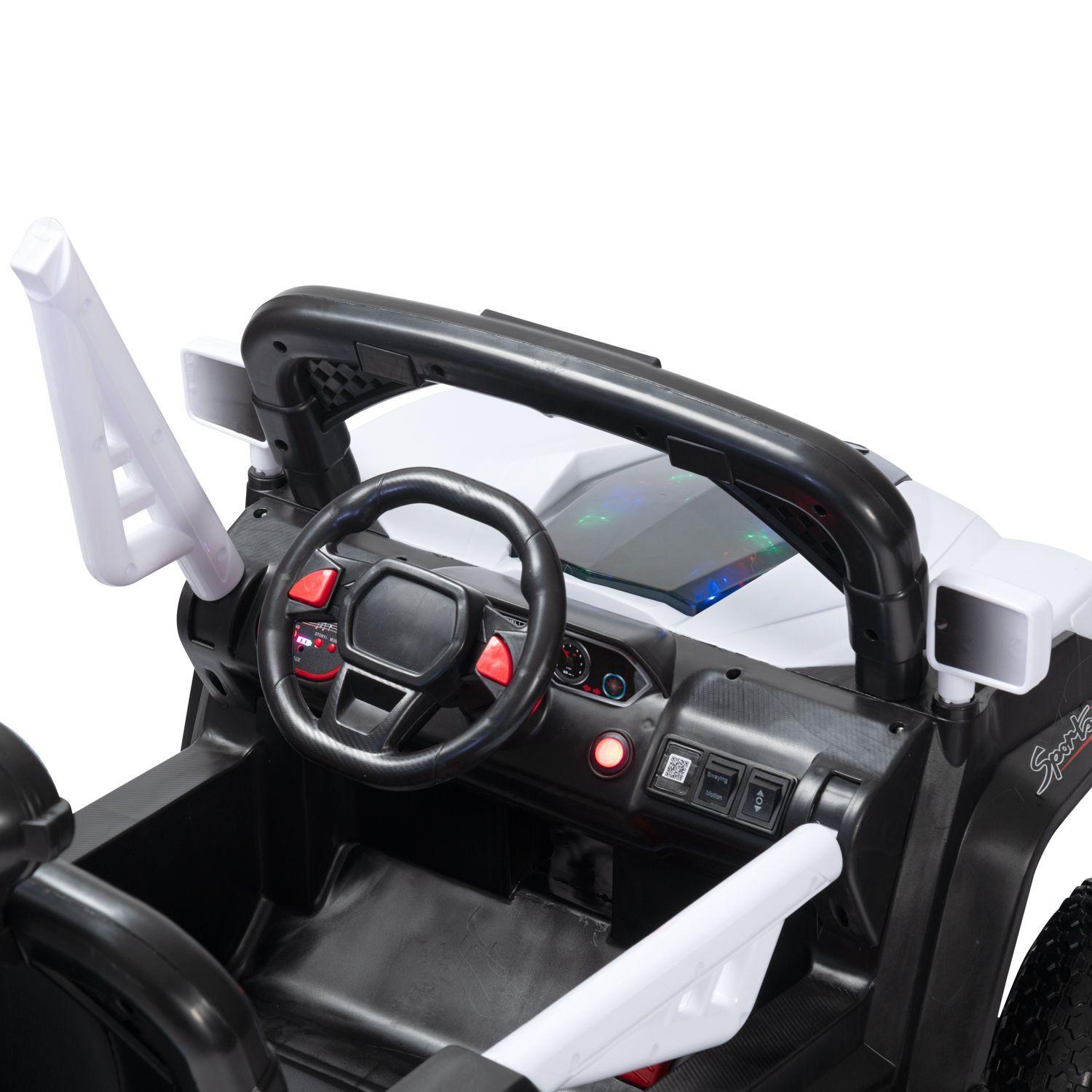 Buggy 4 Motores Ruedas Goma Blanco-4