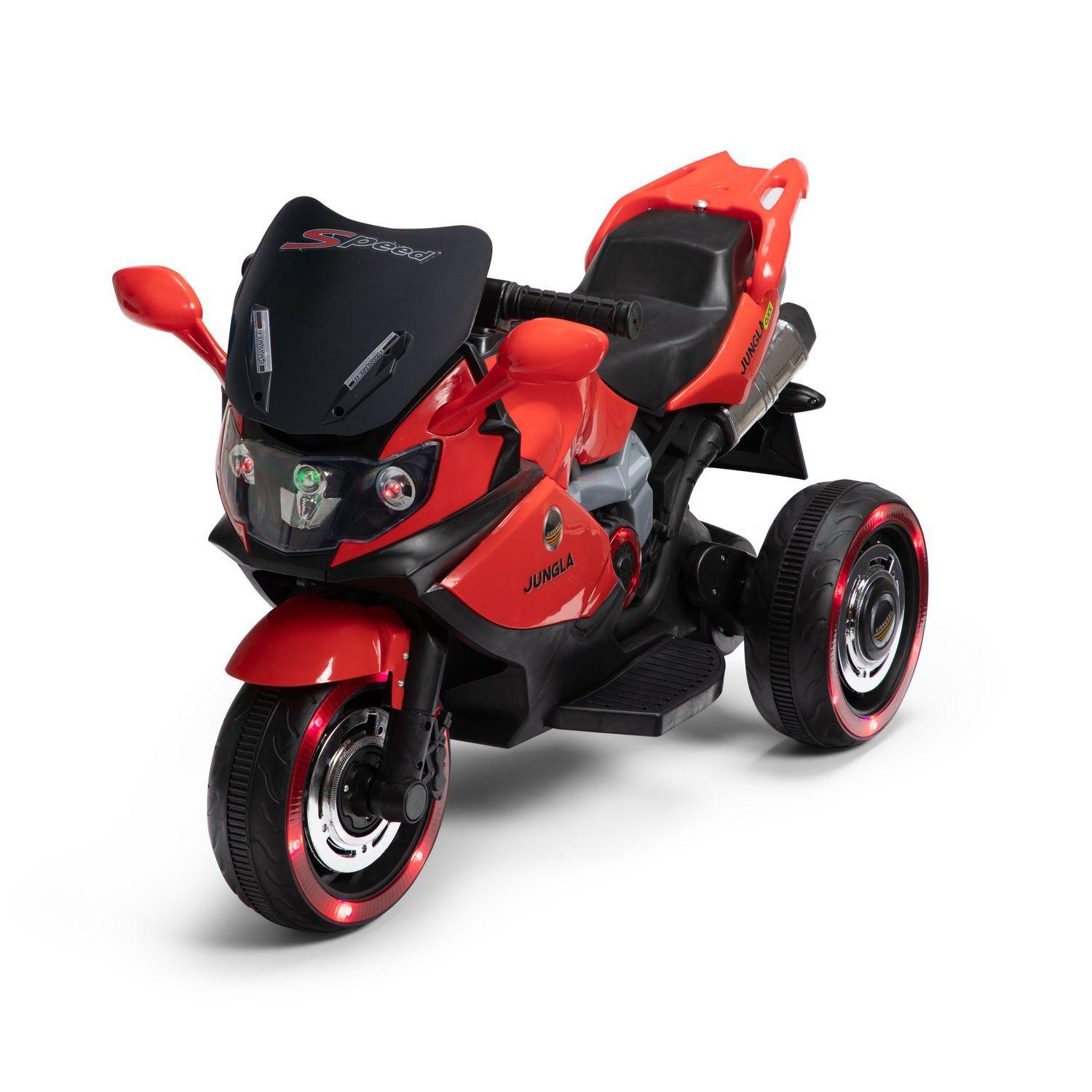 Moto a Batería Deportiva Con Control Parental Rojo-0