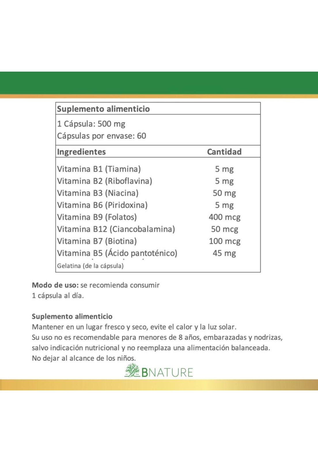 Pack x2 B Complex Vitamina B | Energía y Metabolismo 120 cap-2