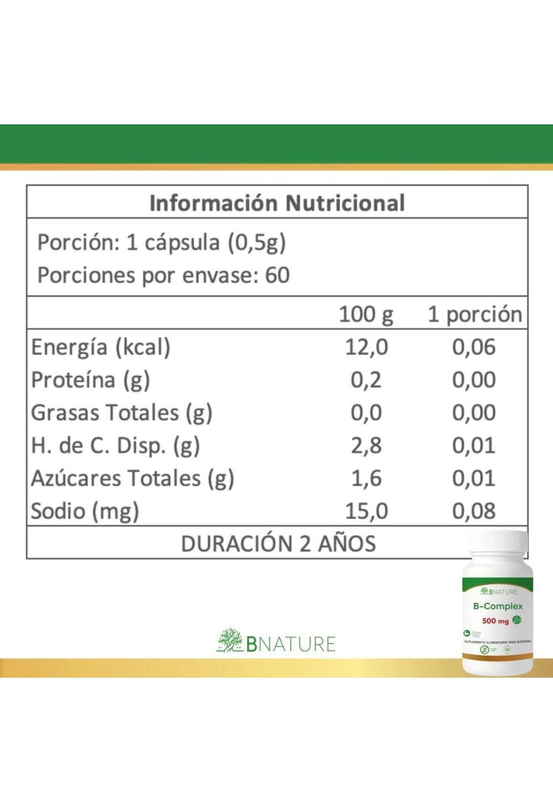Pack x2 B Complex Vitamina B | Energía y Metabolismo 120 cap-3