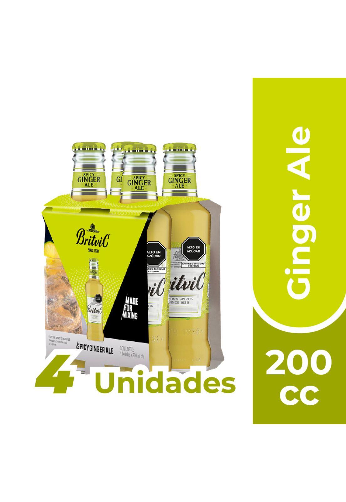 4 Pack Ginger Ale Britvic 200 CC-0