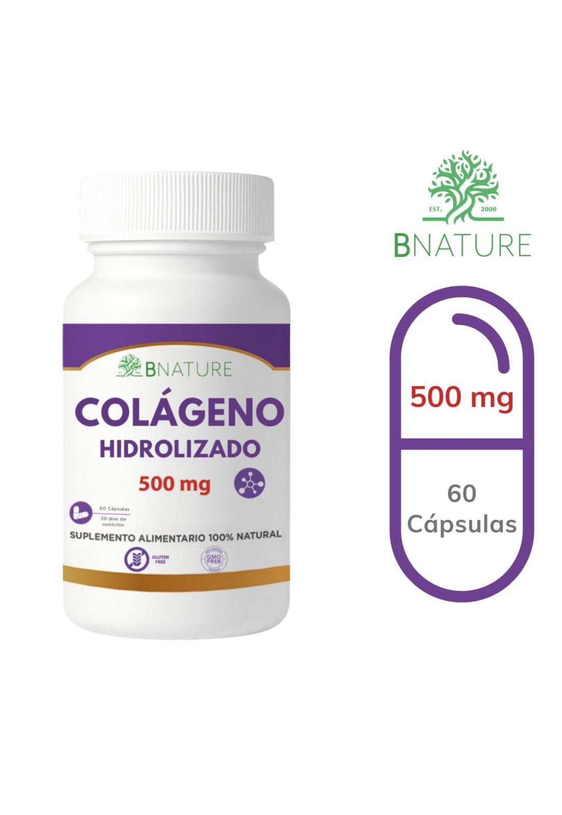 Colágeno Hidrolizado · Piel, Cabello y Uñas · 500mg · 60 cap-6