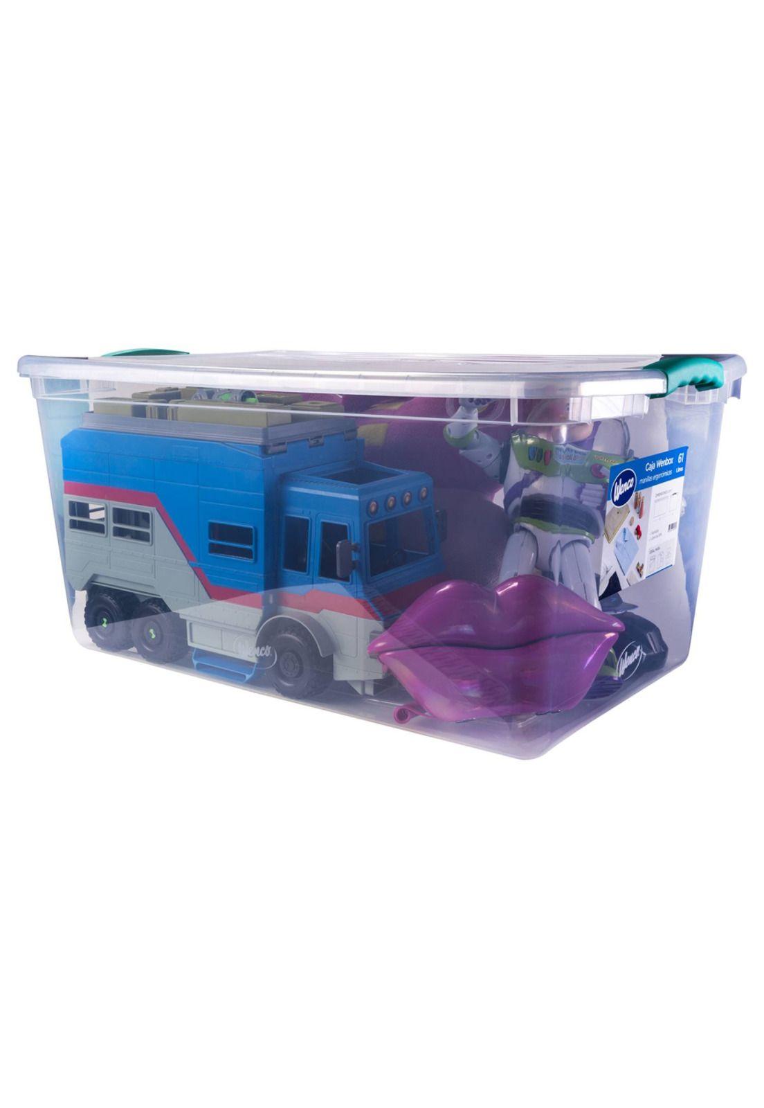 Caja Organizadora Wenbox 61 Litros Transparente -1
