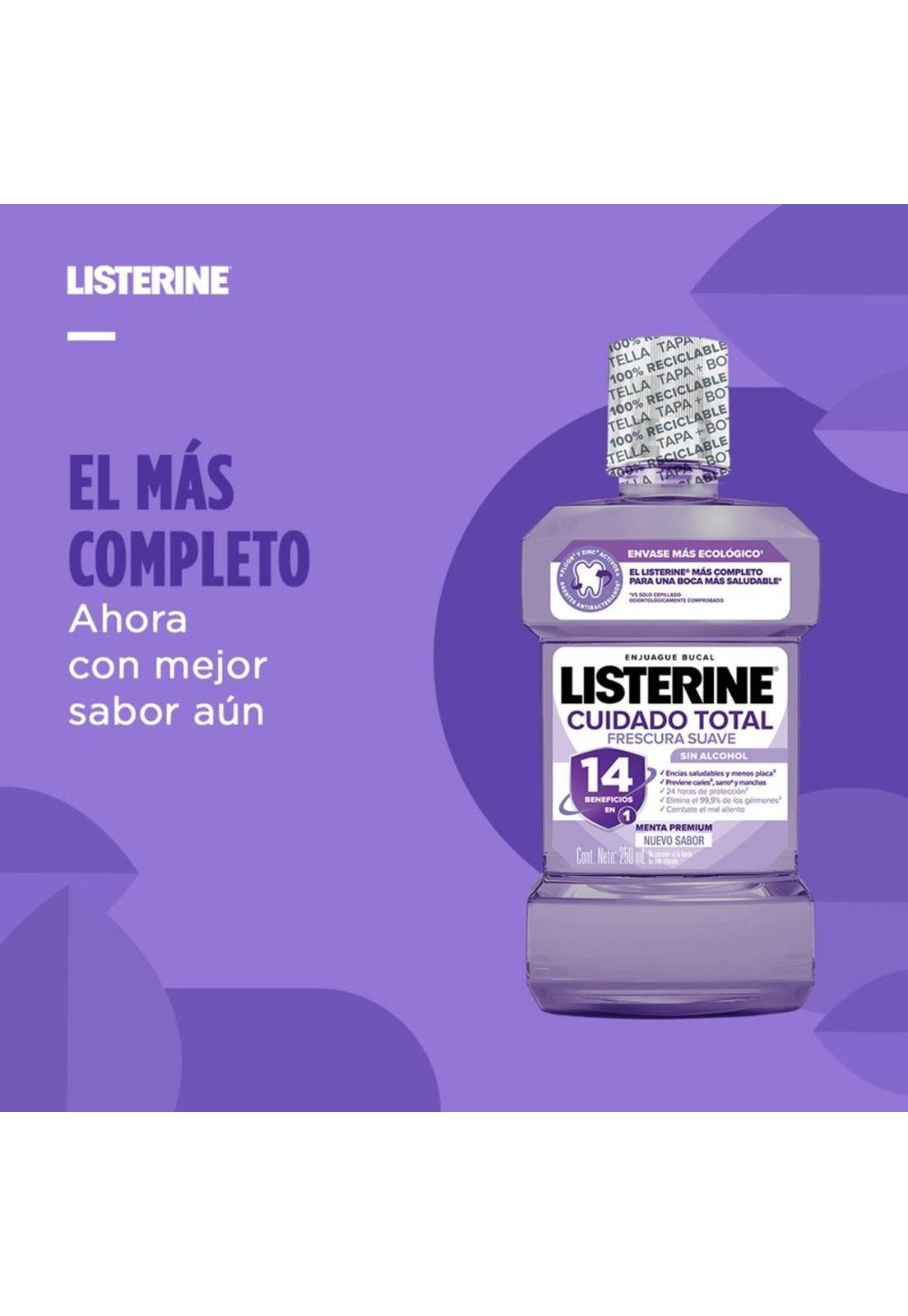 Enjuague bucal LISTERINE® Cuidado Total Sin Alcohol 500 mL-5