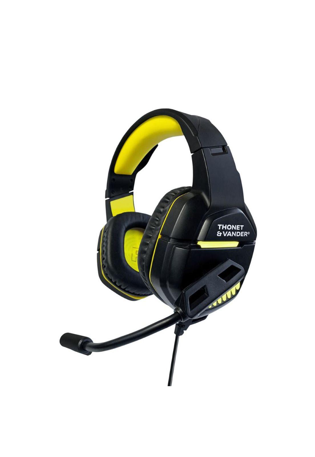 Audifono Gamer Mic Ergonomico control volumen luz led-0