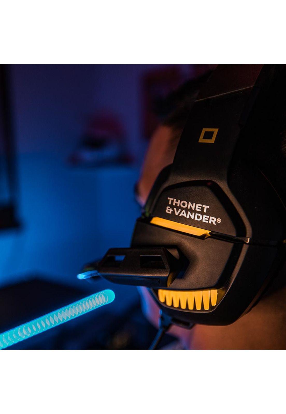 Audifono Gamer Mic Ergonomico control volumen luz led-5