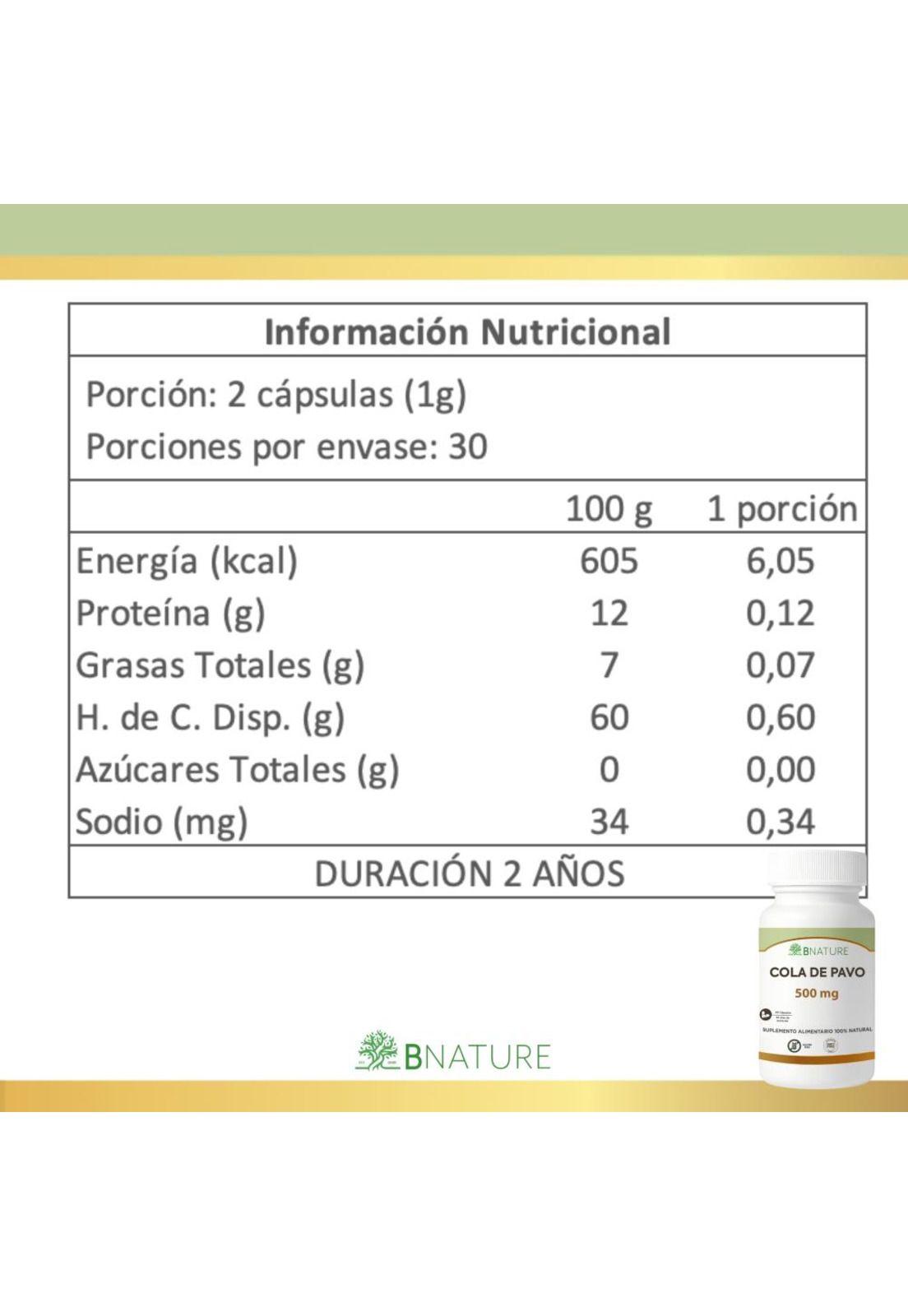 Cola de Pavo 500mg | 60 Cápsulas – Hongo Coriolus B NATURE-5