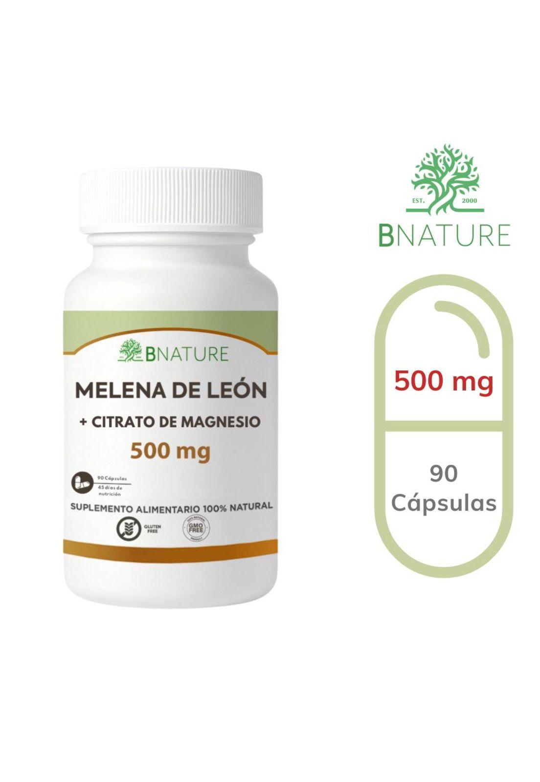 Melena de Leon + Citrato de Magnesio · 90 cápsulas 500mg-6
