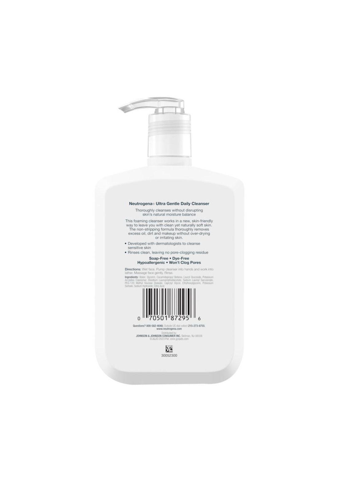 Gel de limpieza NEUTROGENA® Ultra Gentle 354 ml-1