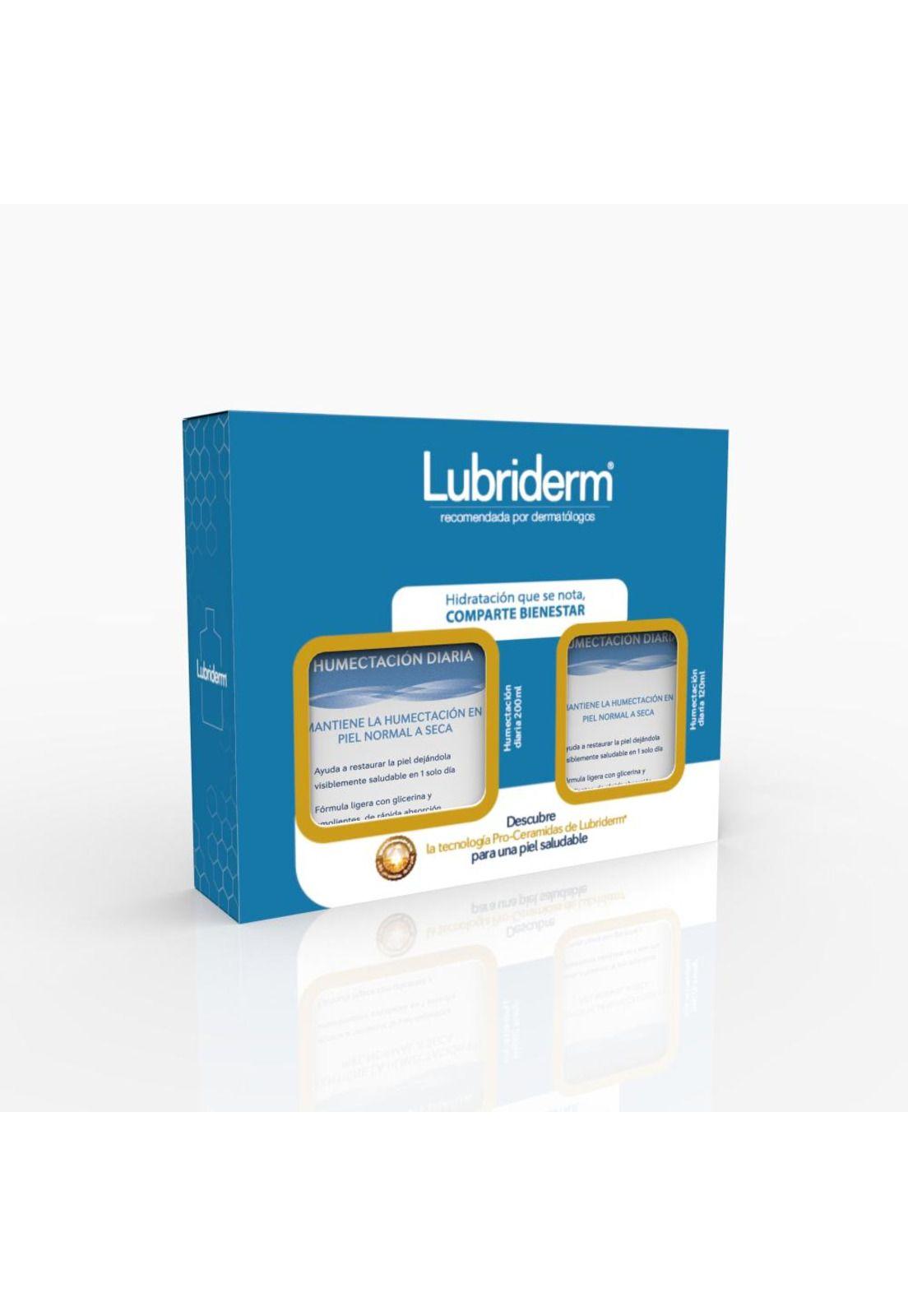 Pack LUBRIDERM Hidratación Diaria 200ml Y 120ml-2
