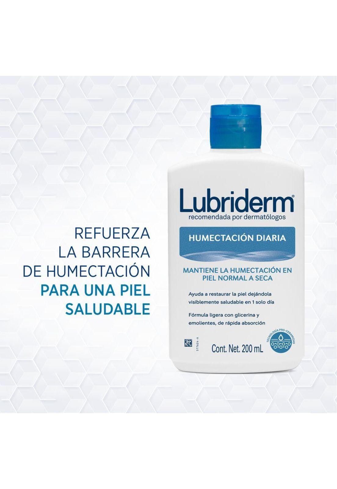 Pack LUBRIDERM Hidratación Diaria 200ml Y 120ml-3