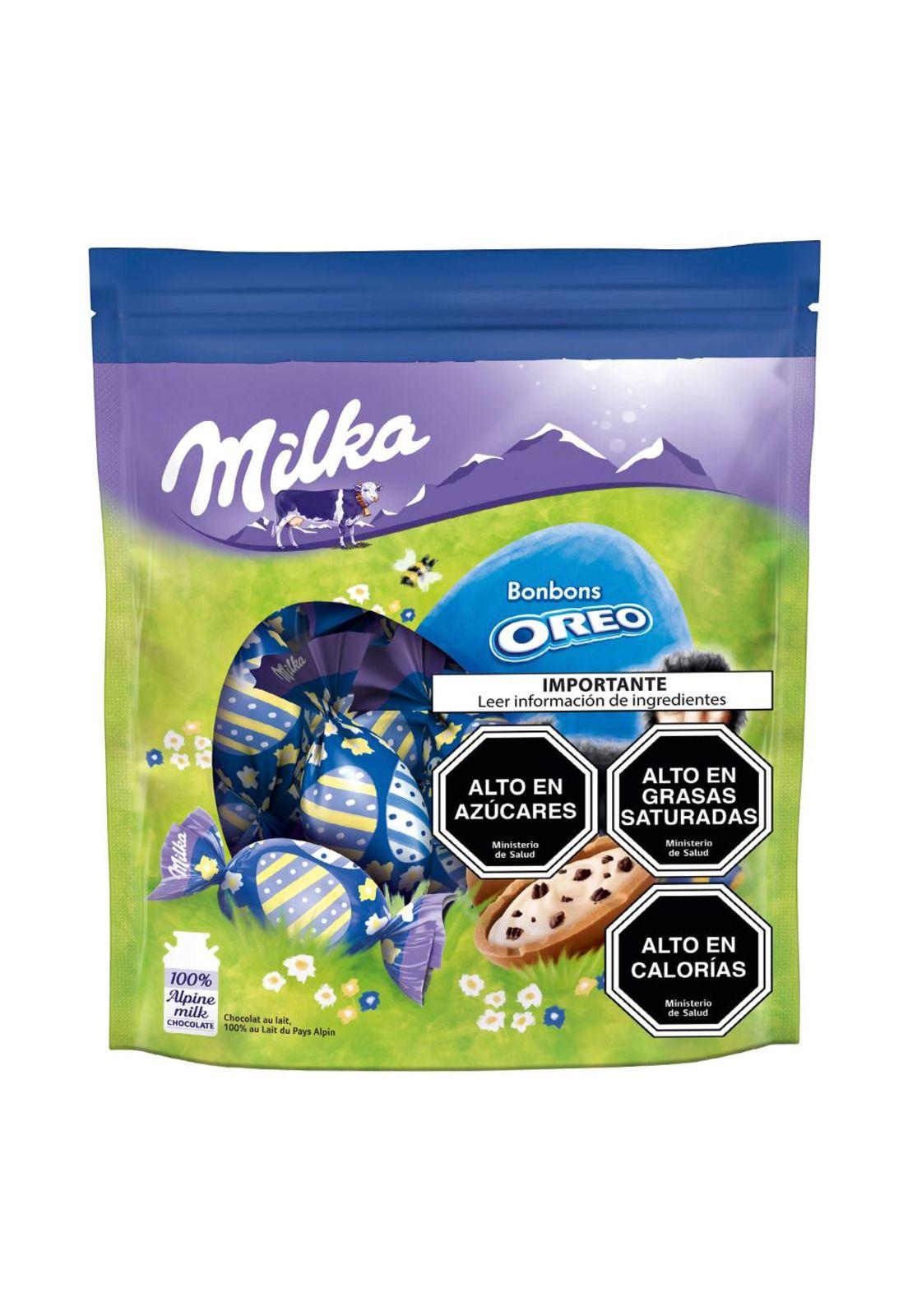Huevitos de Chocolate Milka® relleno con trocitos de Oreo, 86g-0