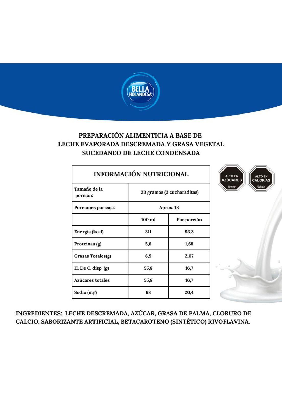 Bella Holandesa Leche Condensada 397 GR-1