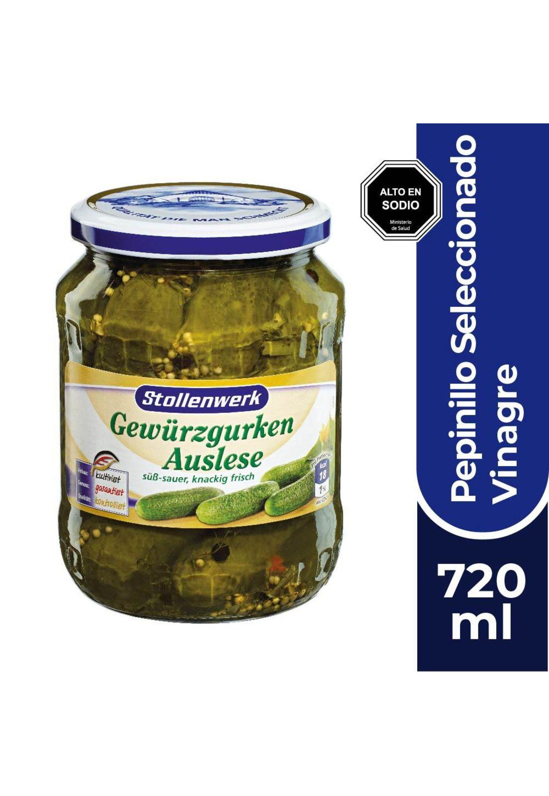 Pepinillo Seleccionado Vinagre STOLLENWERK 720 ML-0