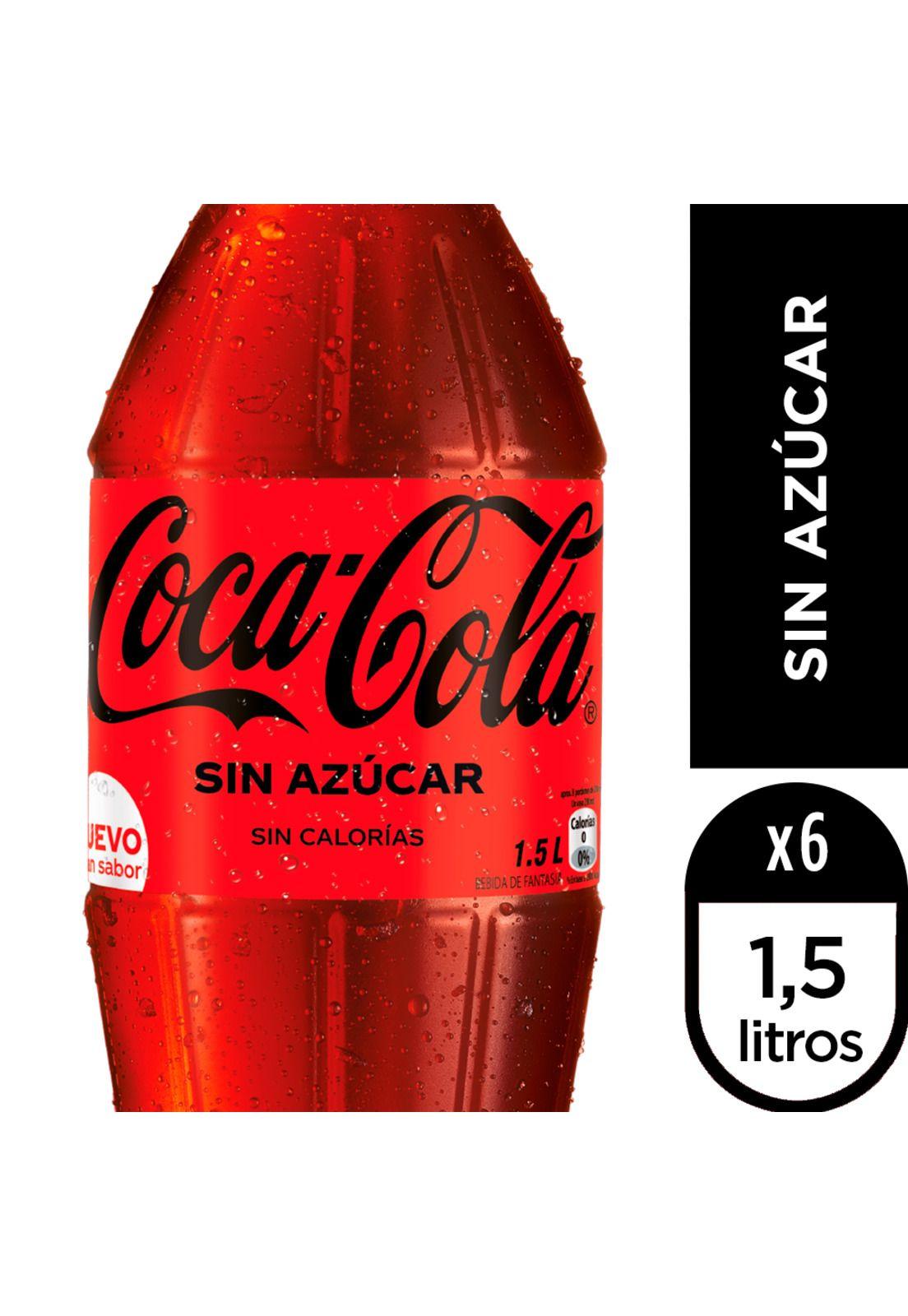 Coca Cola Sin Azucar Botella 1,5 x 6-0