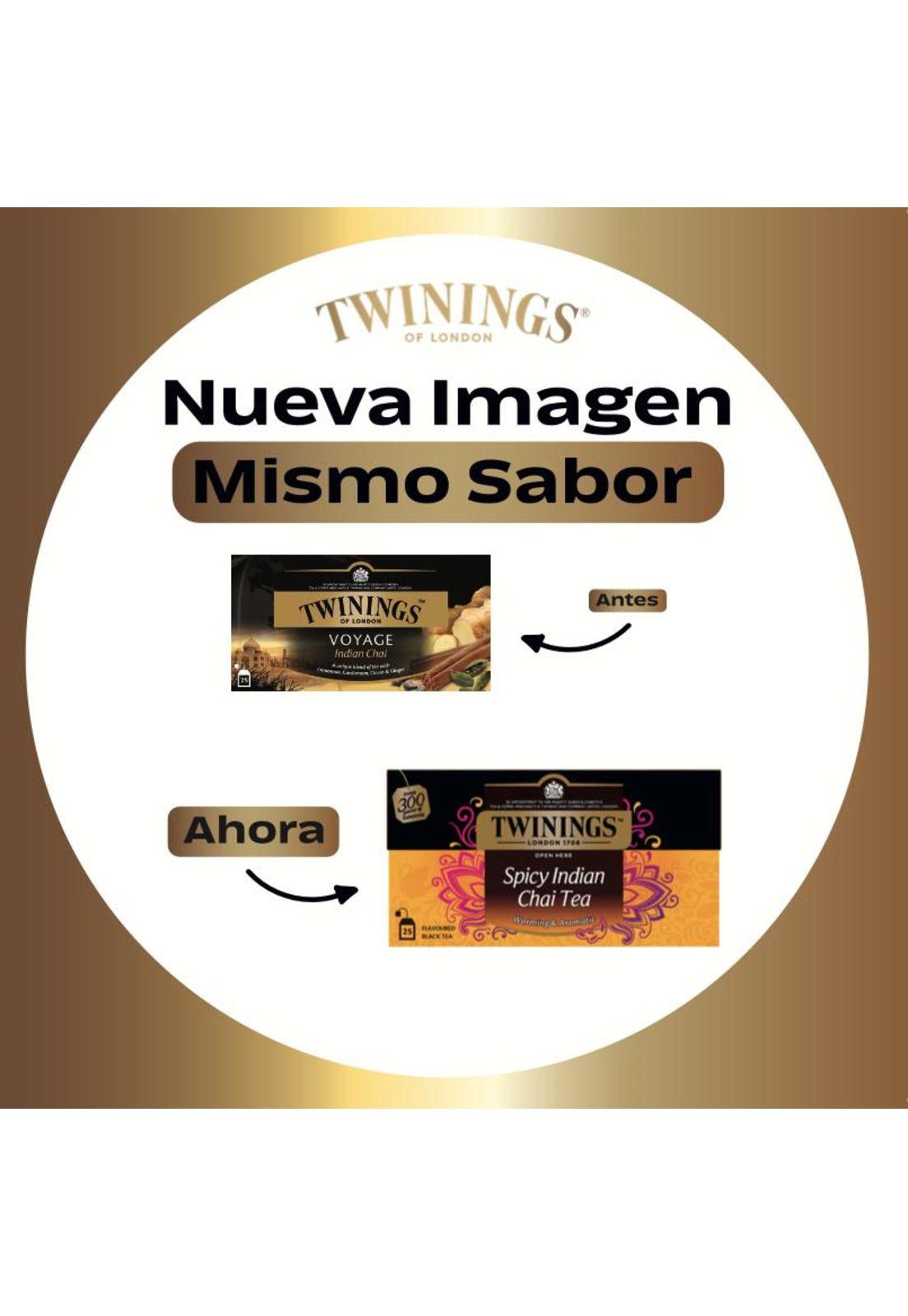 Twinings Spicy Indian Chai x 25 Bolsitas-2