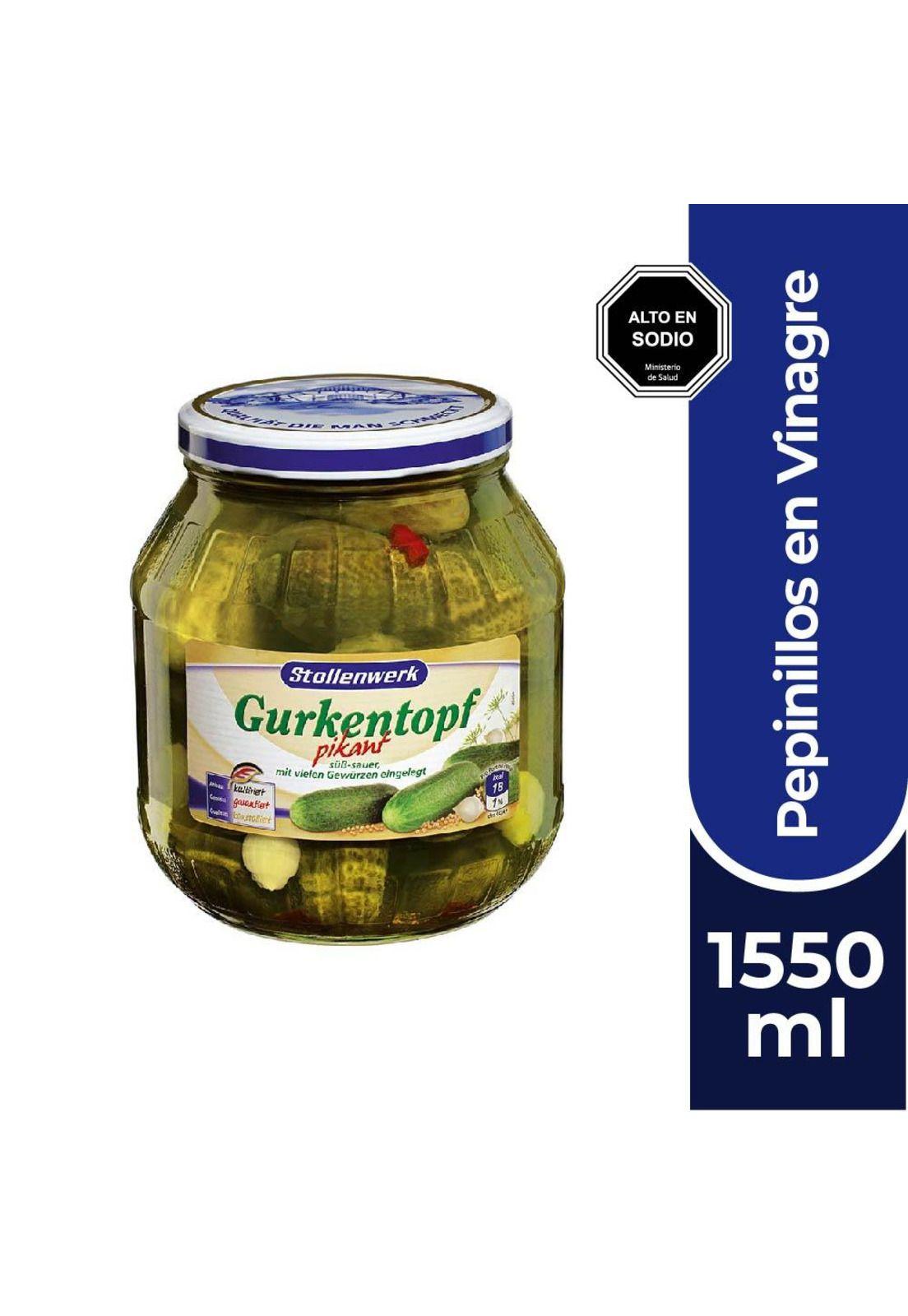 Pepinillos condimentados en vinagre STOLLENWERK 1550 ML-0