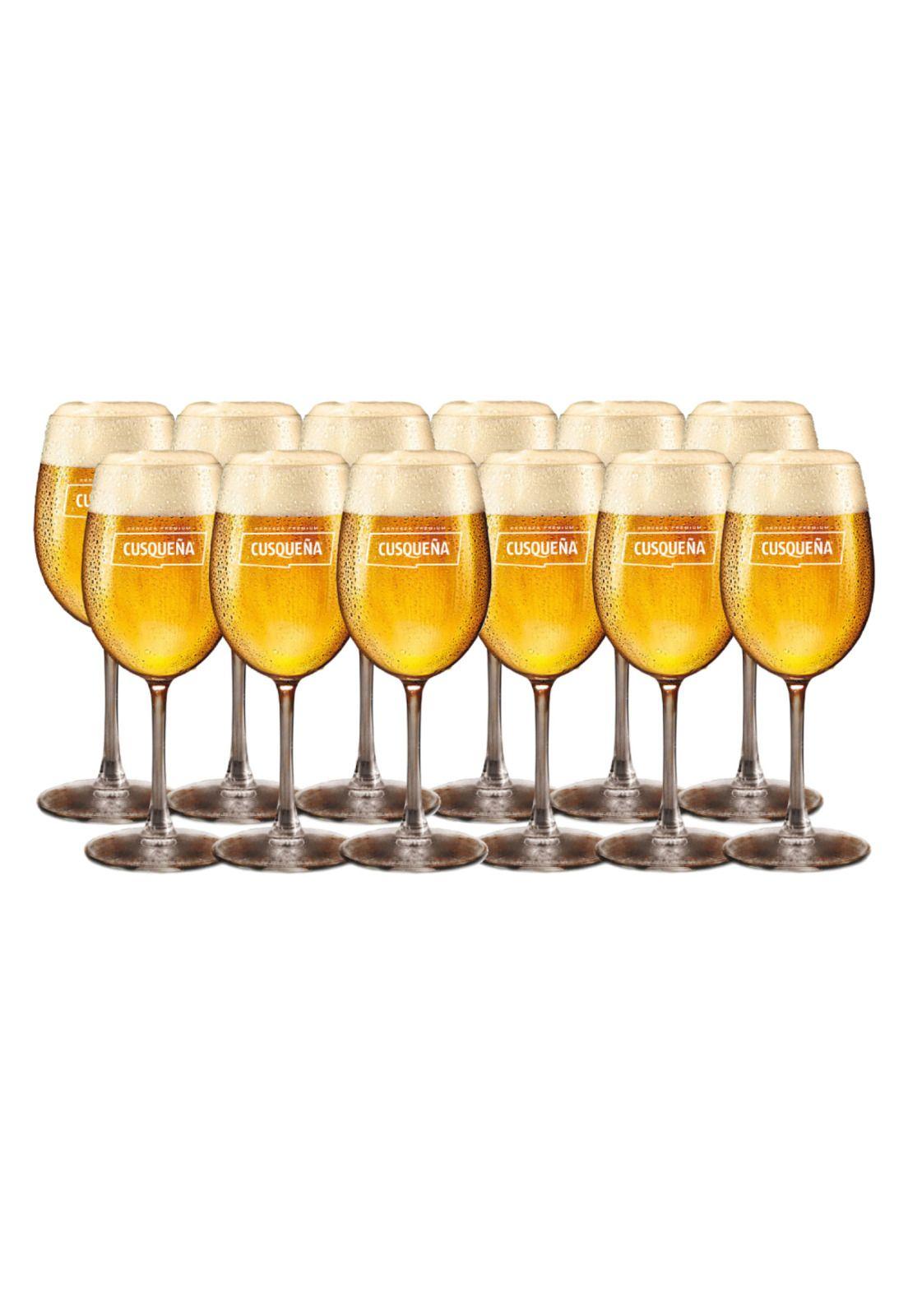 Vaso Cusqueña Copa Vidrio 500 X12 Un-0