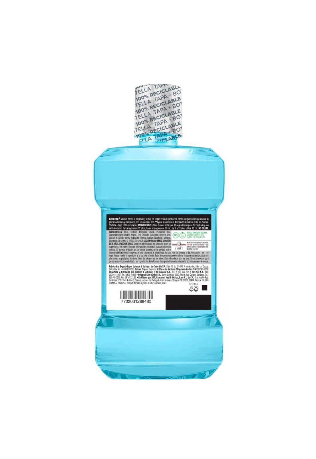 Enjuague bucal LISTERINE® Control Sarro Sin Alcohol 1 L-2