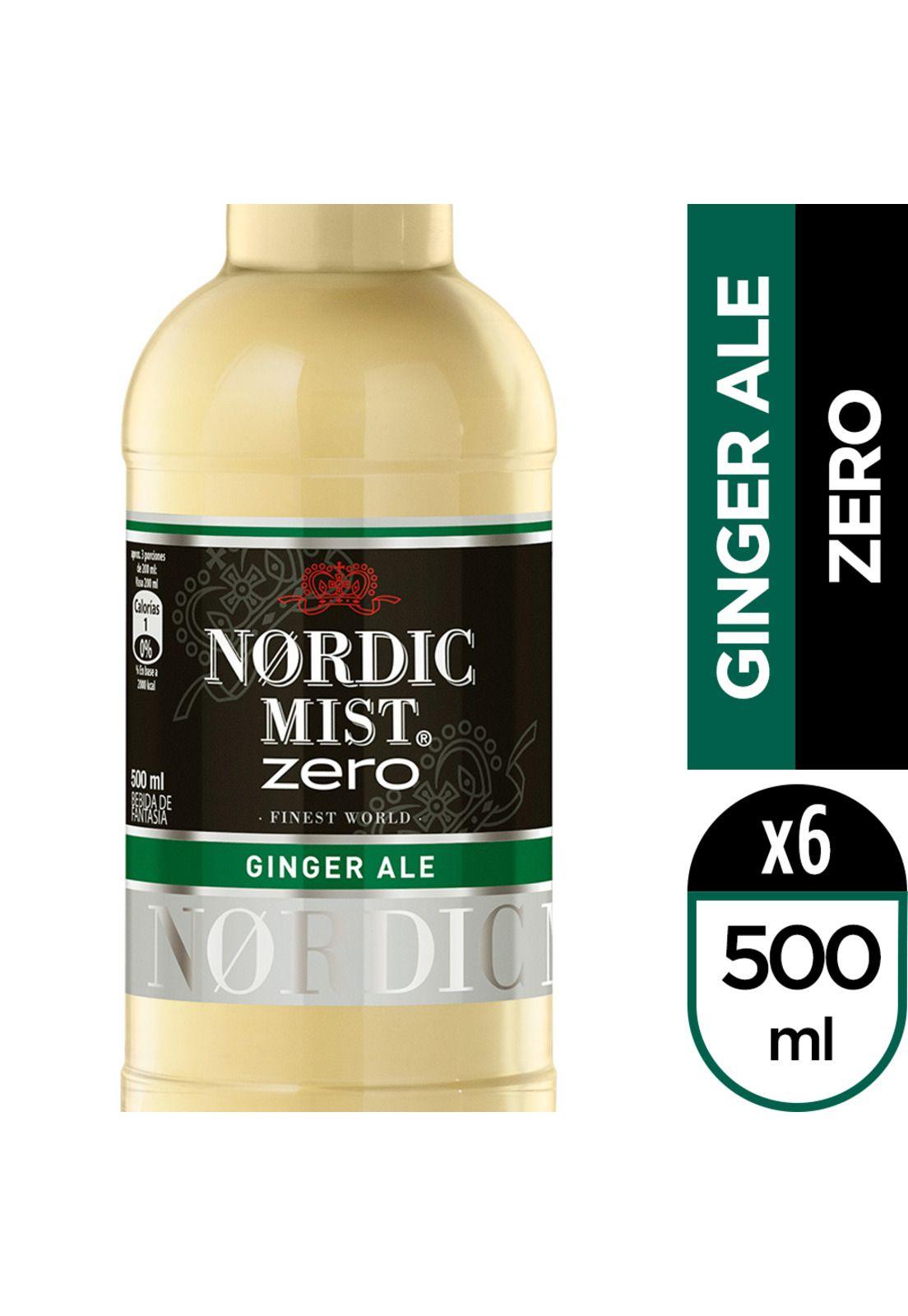 Nordic Zero Ginger Ale Botella 500cc x 6-0