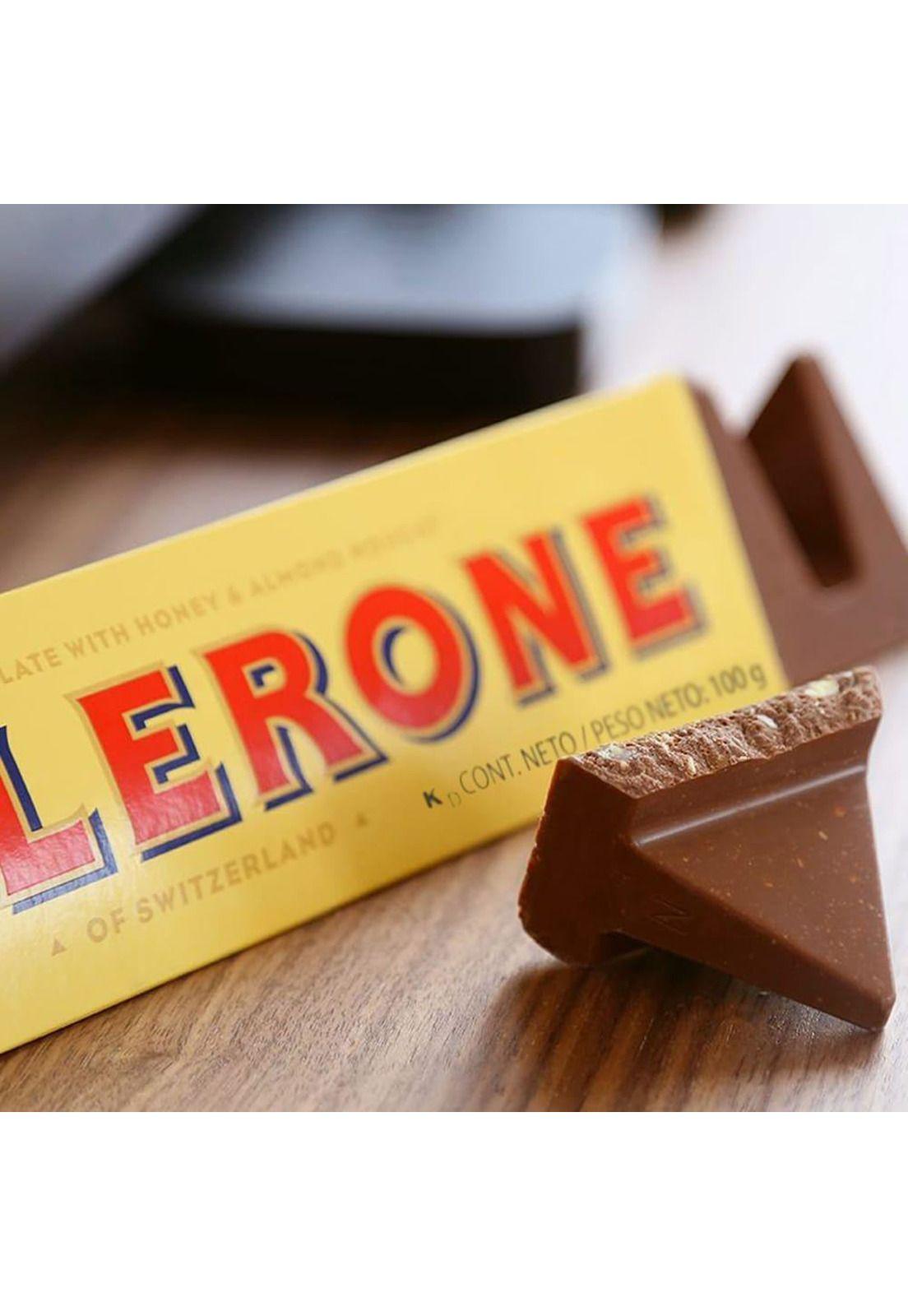 4xChocolate Toblerone Leche Con Nougat De Miel Almendra 200g-4
