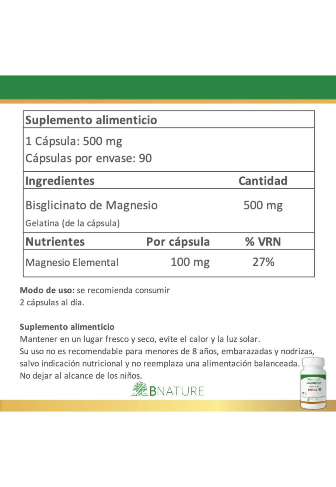 Sleep · Magnesio Bisglicinato · Pack 3 Meses · B Nature-2