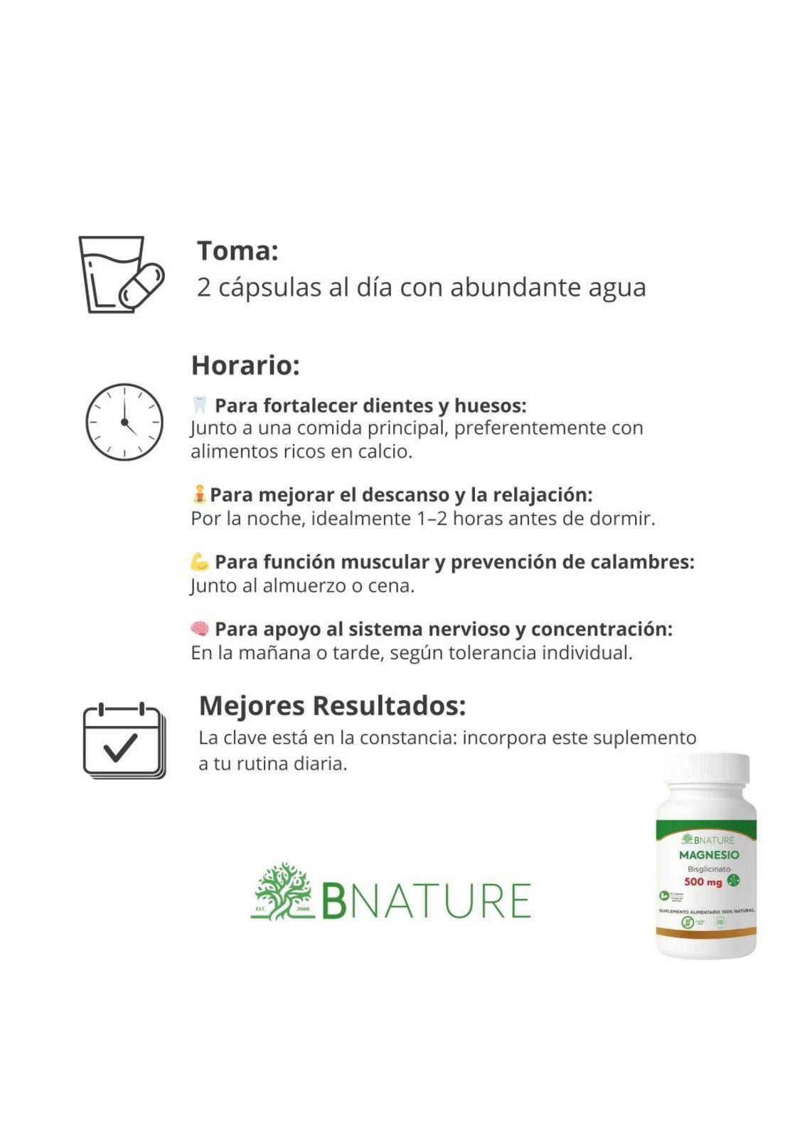 Sleep · Magnesio Bisglicinato · Pack 3 Meses · B Nature-4