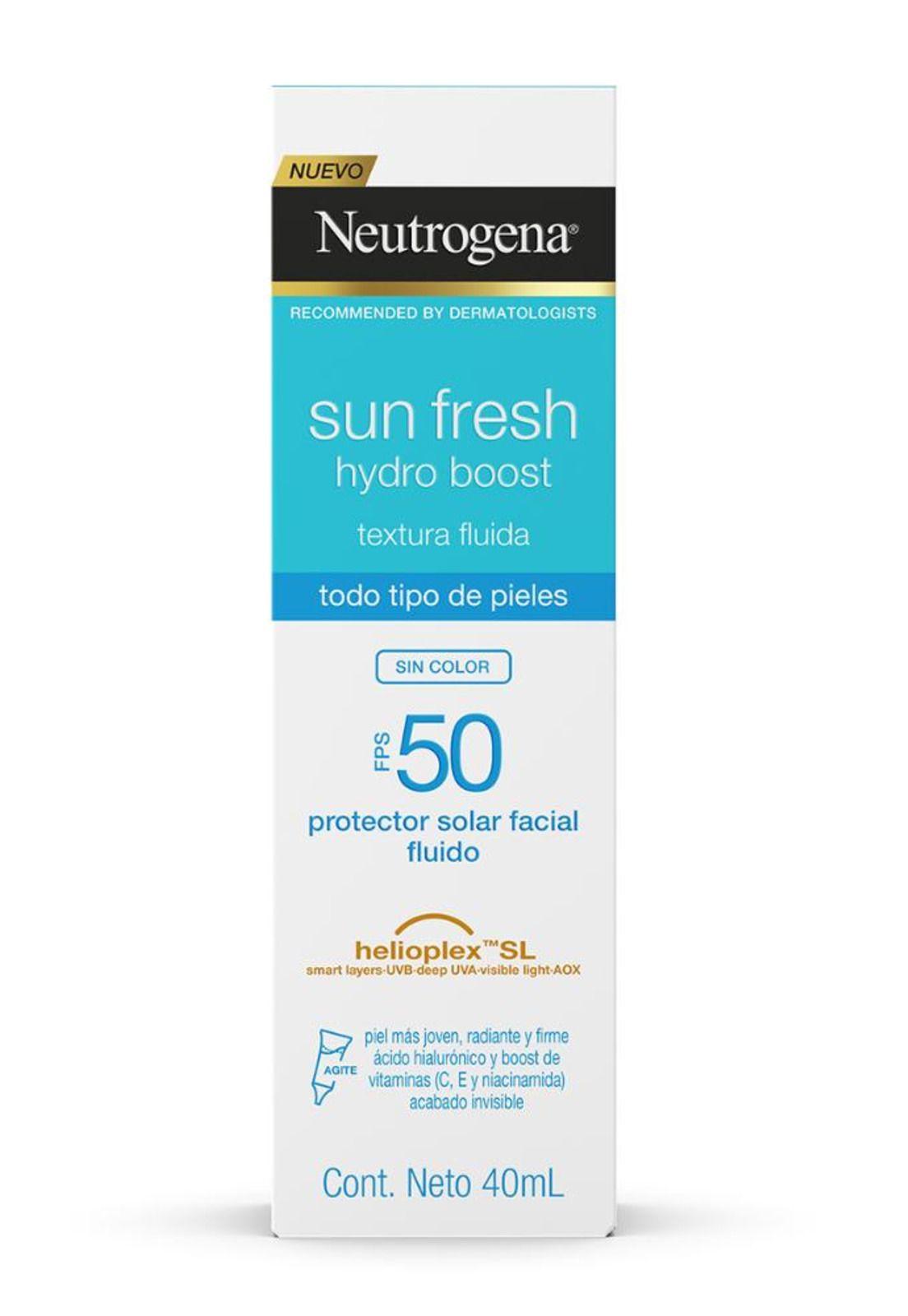 Neutrogena Sun Fresh Hydro Boost Sin Color FPS 50 40mL-4