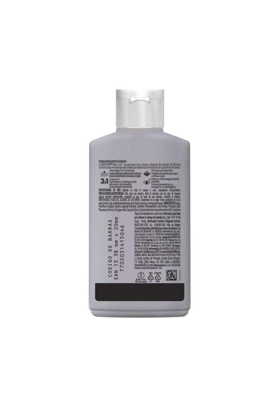 Crema Corporal LUBRIDERM® Men 120 ml-2