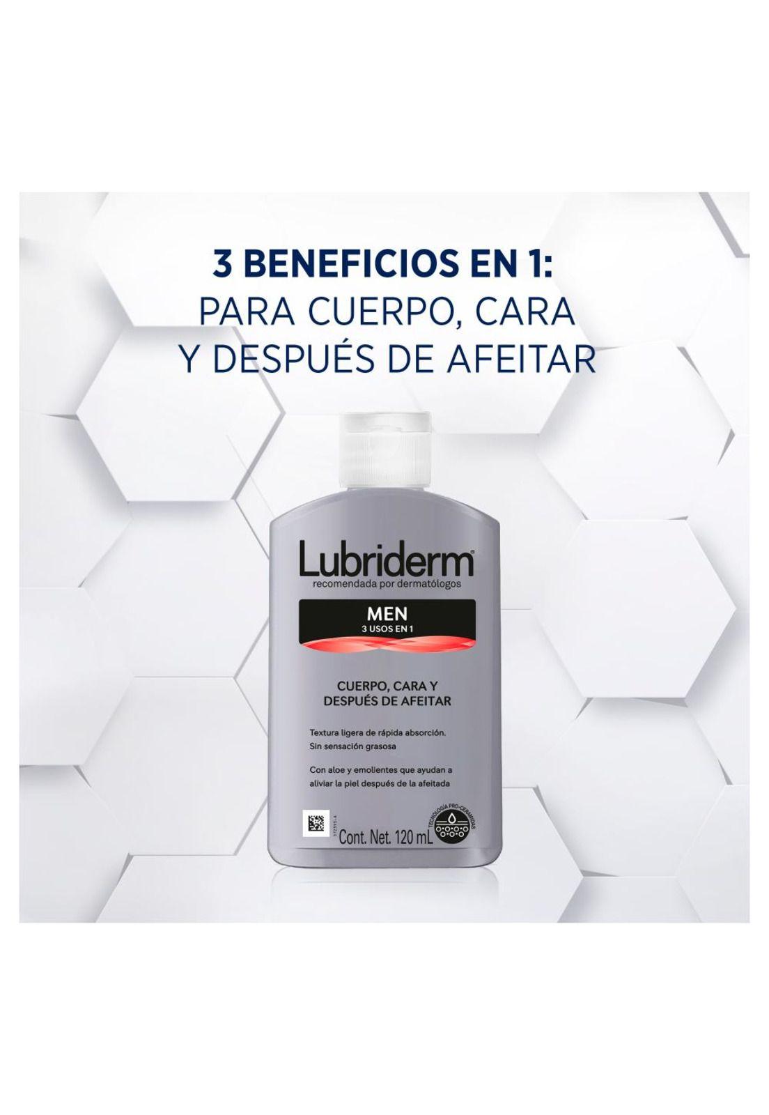 Crema Corporal LUBRIDERM® Men 120 ml-3