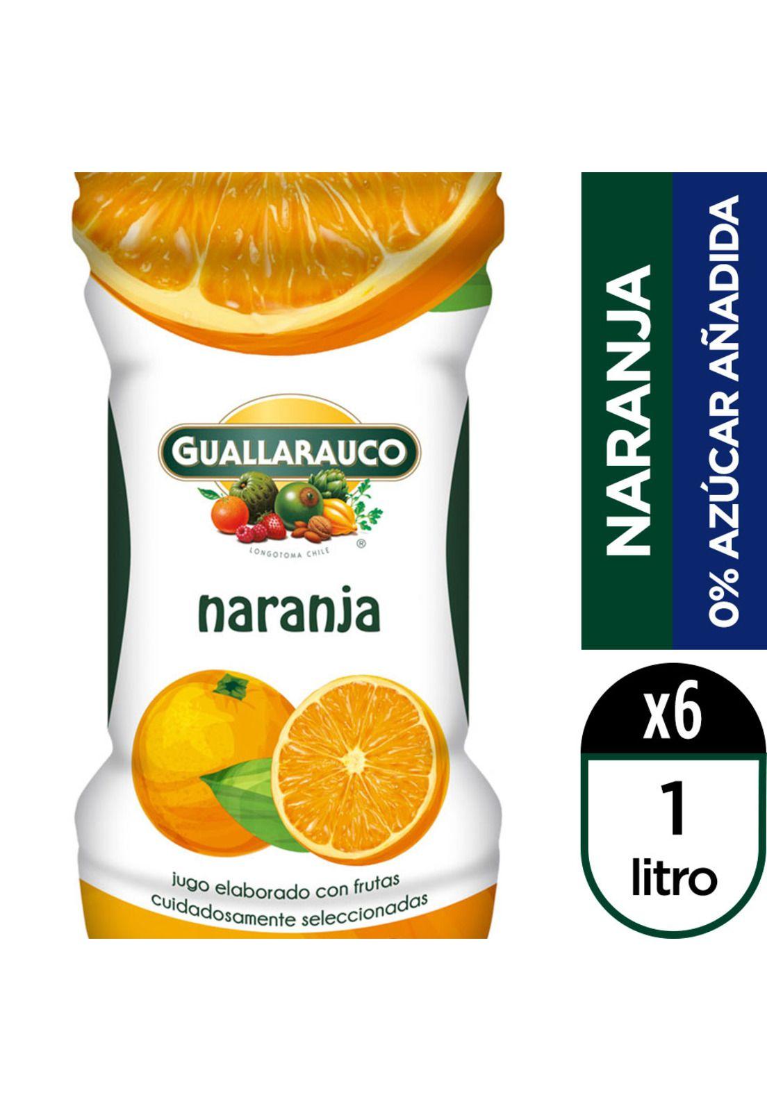 Guallarauco Jugo Naranja Botella 1L x 6-0