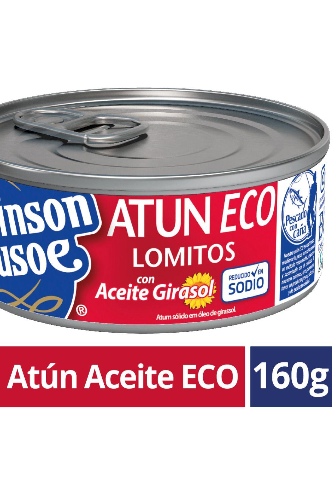 Atún Reducido Sodio Aceite Lomitos Unifaja Robinson Crusoe 160 CC-0
