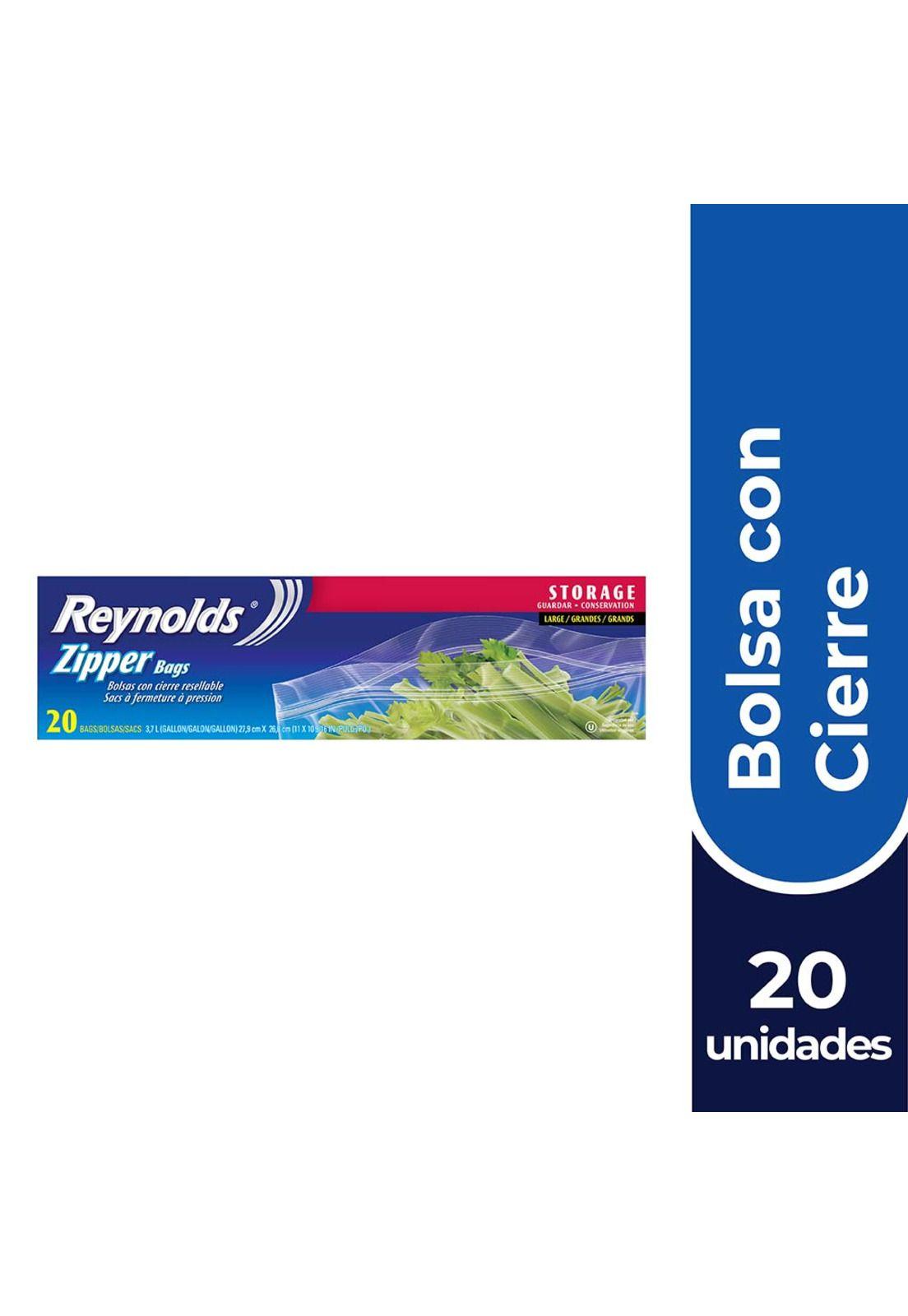 REYNOLDS Bolsa con cierre Grande x20 ( 27,9 cm x 26,8 cm )-0
