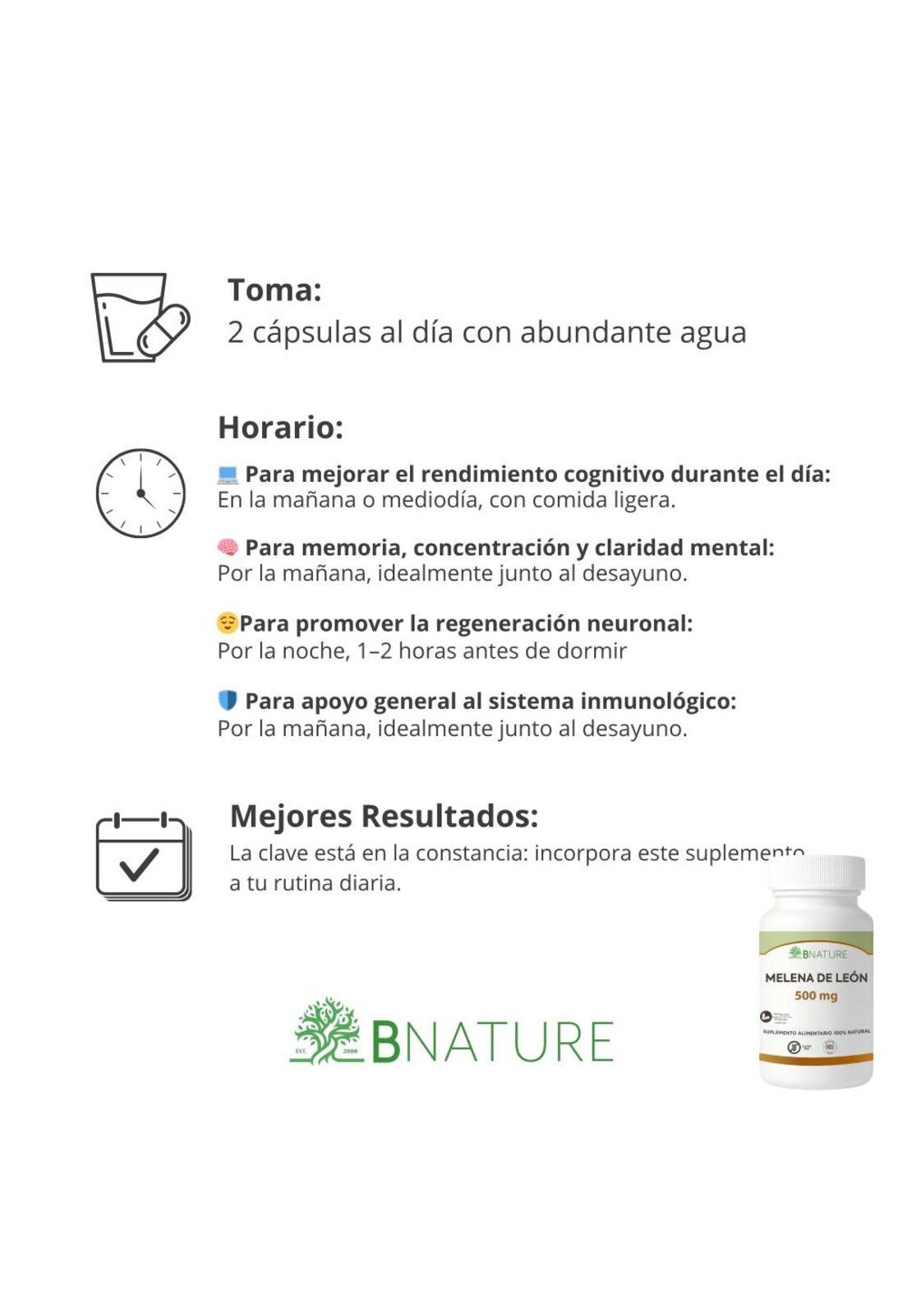 Pack x2 Melena de Leon 500mg | Memoria y Concentración-3