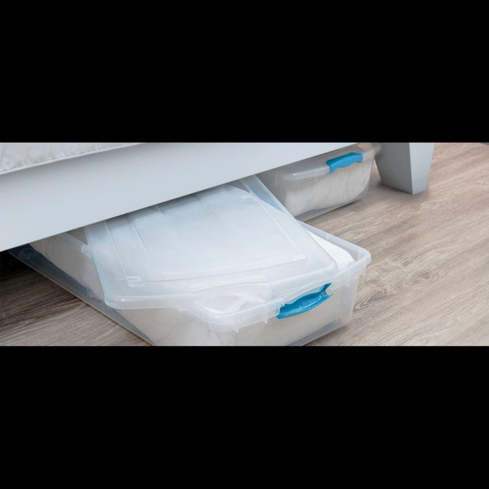 Caja Organizadora Bajo Cama 36 Litros Transparente-1