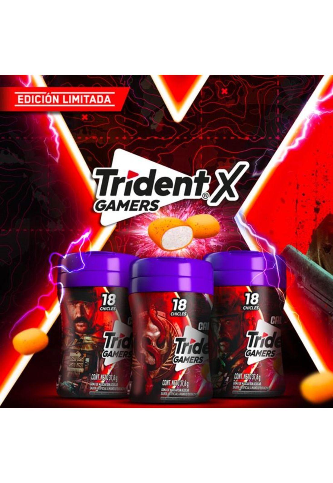 Pack Chicle Trident Botella Call Of Dutty 6 unid de 37,8g c/u-1
