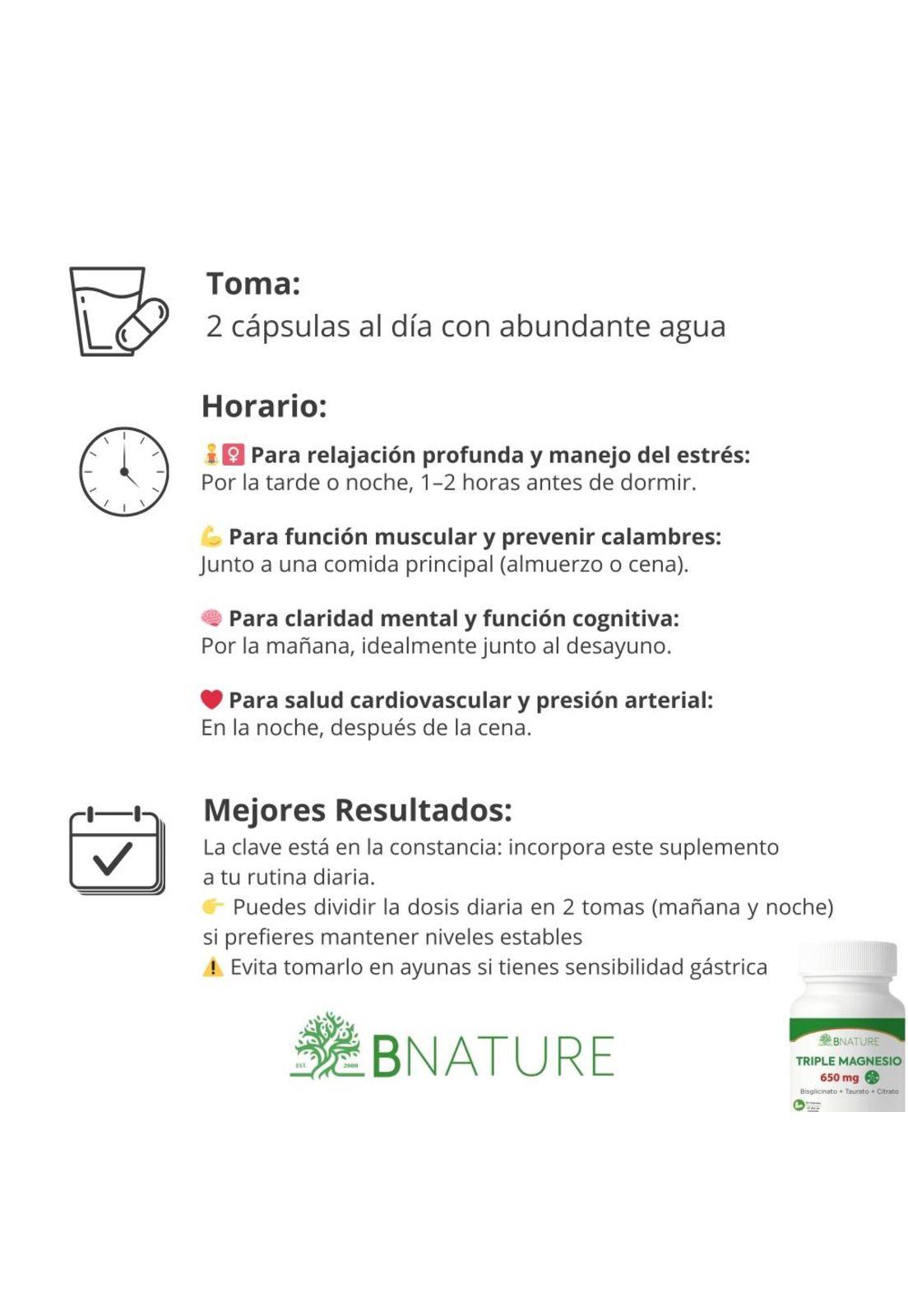 Triple Magnesio (Citrato + Bisglicinato + Taurato) 3 Meses-3